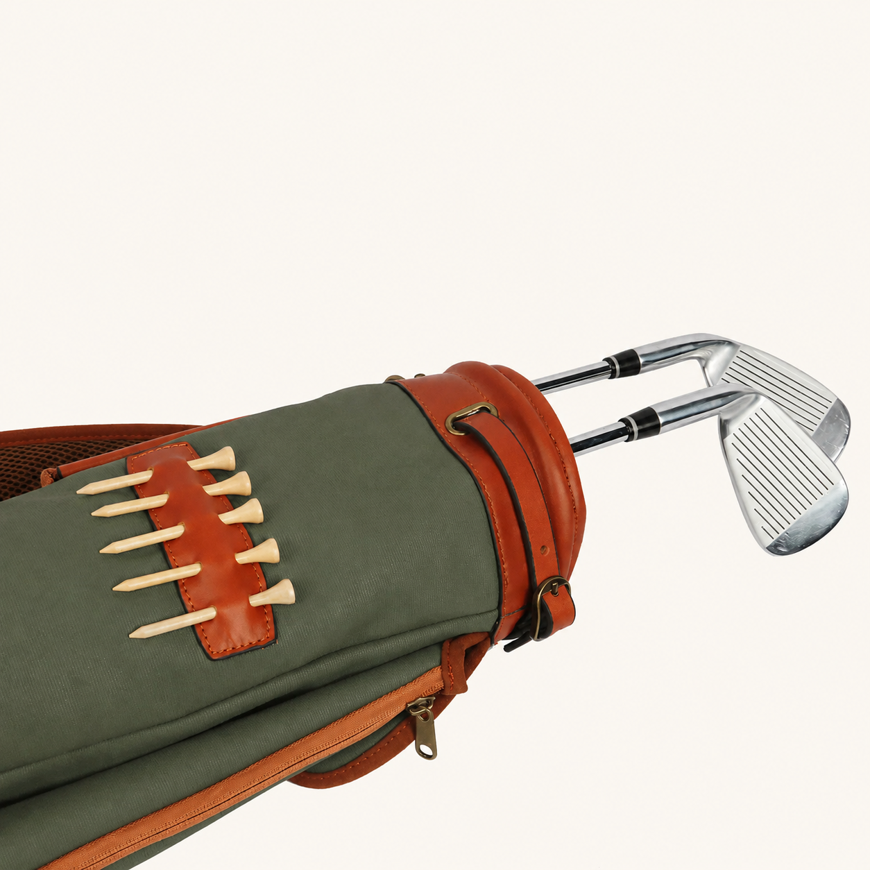 Sac de Golf Vintage "Héritage" – Toile & Cuir par Auguste & Green